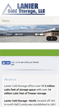 Mobile Screenshot of laniercoldstorage.com